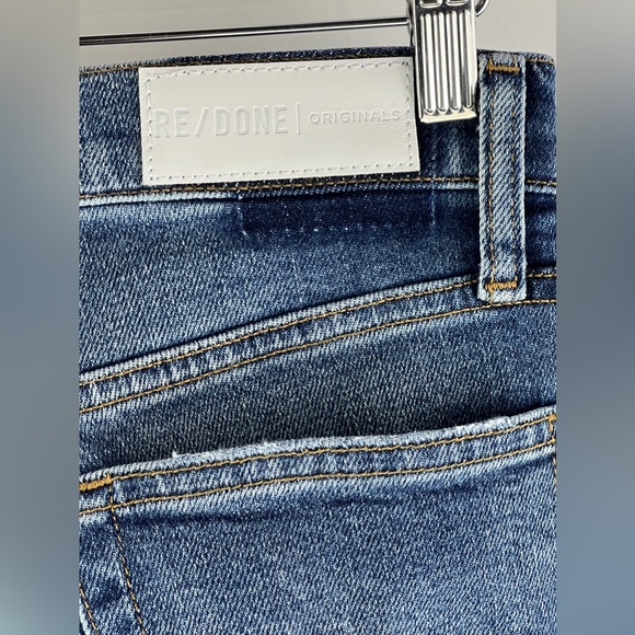 RE/DONE Dusty Destroy High-Rise Ankle Crop Jeans - Picture 9 of 13